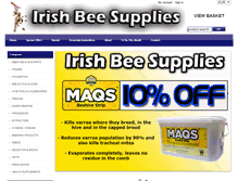 Tablet Screenshot of irishbeesupplies.com